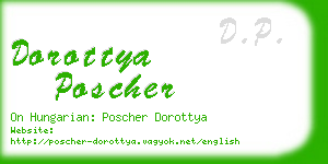 dorottya poscher business card